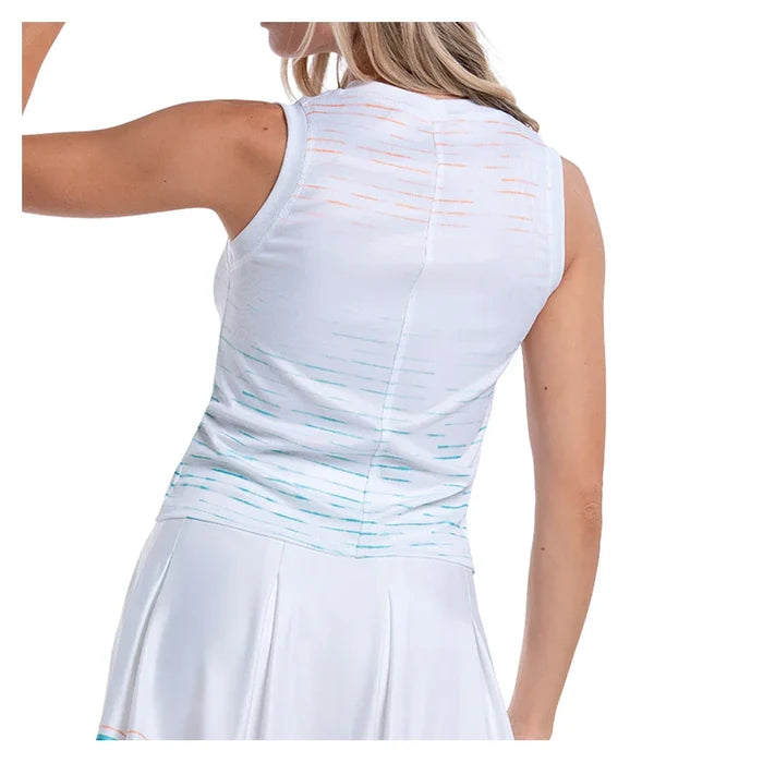 Women's Rising Tides Muscle Tank White and Color Ombre
