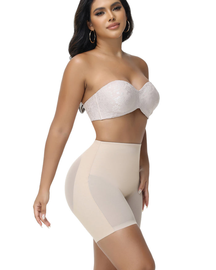 Women's Seamless Mesh High Waist Shapewear Shorts Thigh Slimmer Underwear  - By Qivii