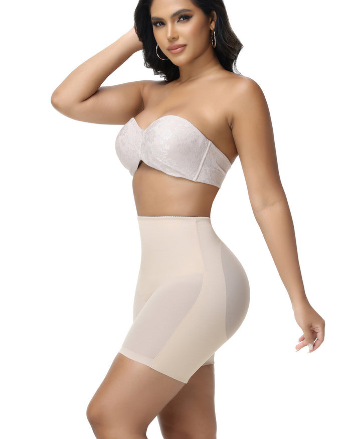 Women's Seamless Mesh High Waist Shapewear Shorts Thigh Slimmer Underwear  - By Qivii