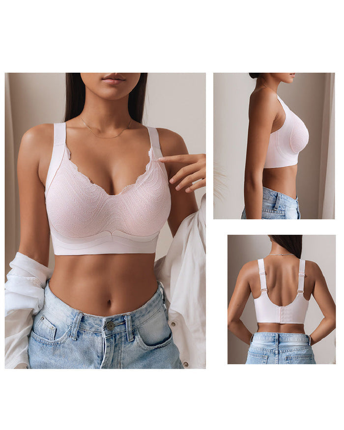 Women's Seamless Wireless Anti-sagging Minimizer Thin Adjustment Bra  - By Qivii