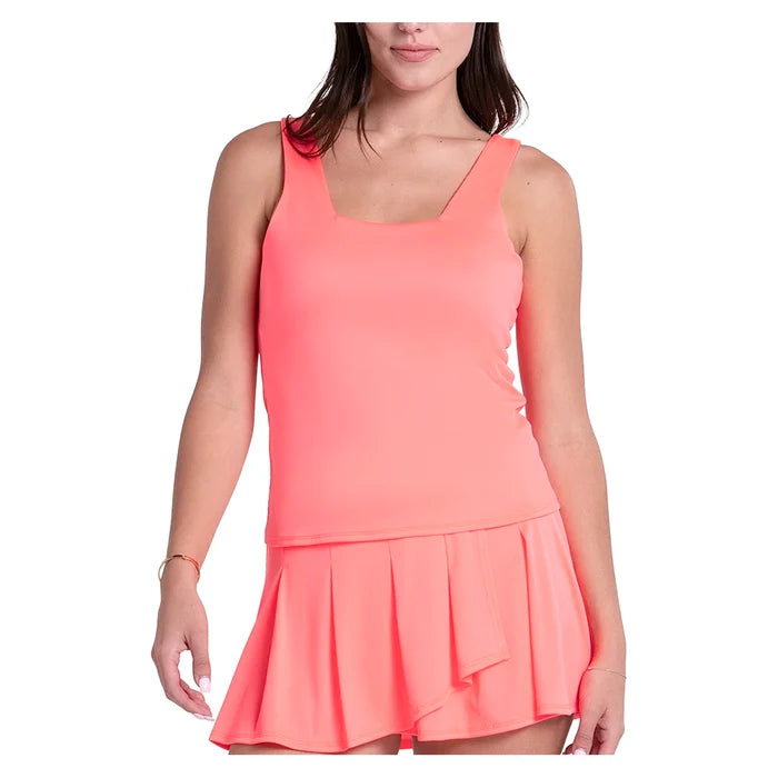 Women's Squared Up Tank Hot Lava
