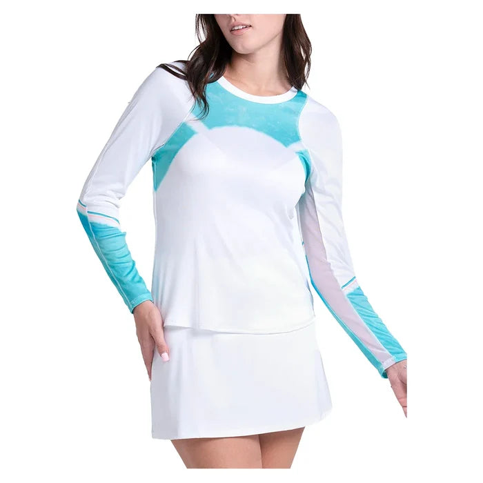 Women's Sun Beat Long Sleeve Top White