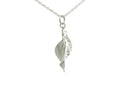 WVI Spring Leaf Pendant, Pure Silver