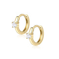 Zahara Diamond Hoop Earrings